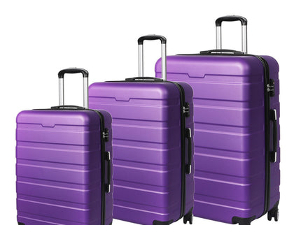 Slimbridge 3PC Luggage sets Suitcase Purple-1864184368285749248