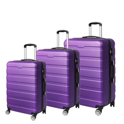 Slimbridge 3PC Luggage sets Suitcase Purple-1864184368285749248