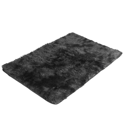 Marlow Floor Rug Shaggy Rugs Soft Large Black 200x300cm-1864183551965138944