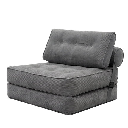 Levede Convertible Sofa Bed Foldable Single Sleeper Bed Compact Living Room Grey-2065254306596130816