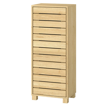 Levede Bathroom Storage Cabinet Handleless Wood Floor Shelf Unit Cupboard Oak-2029334090918006784