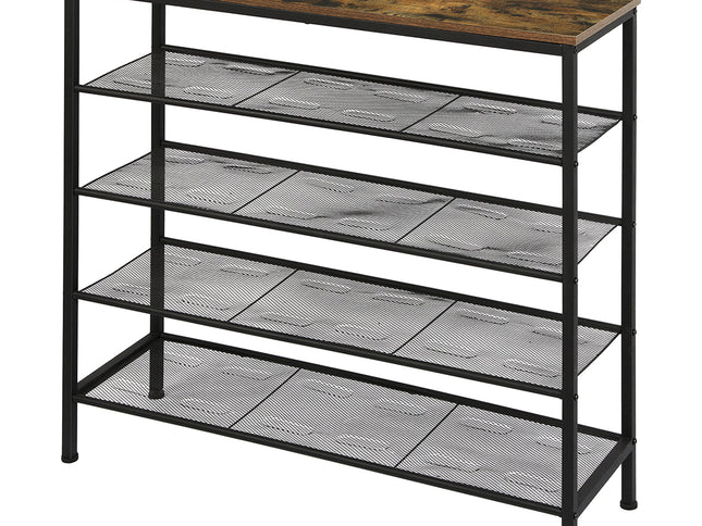 Levede 5-Tier Shoe Rack Storage Cabinet 100cm Wide-1917016720015495168