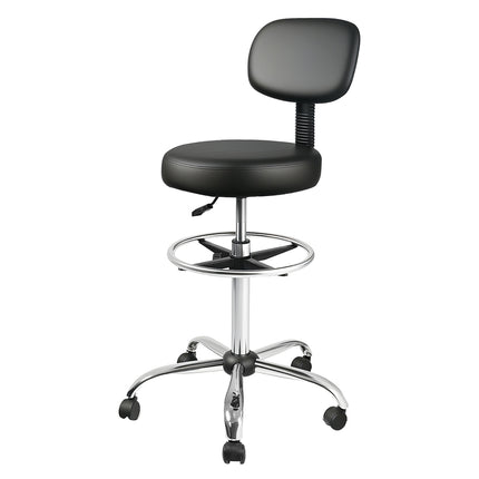 Levede Swivel Office Chair Ergonomic Stool Height Adjustable Footrest Backrest-2029334093073879040