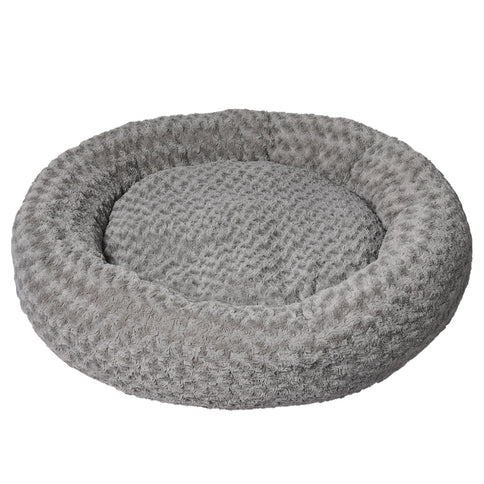 PaWz Calming Dog Bed Warm Soft Plush XL Grey X-Large-1864184534828978176