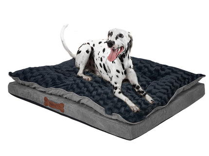 Dog Calming Bed Warm Soft Plush Comfy L Grey Large-1864184508283228160