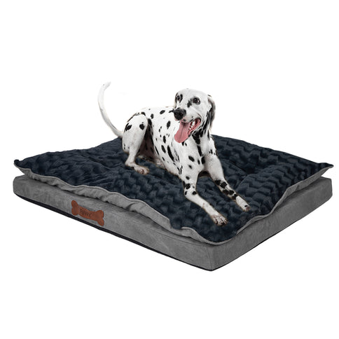 Dog Calming Bed Warm Soft Plush Comfy L Grey Large-1864184508283228160