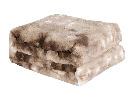 Dreamz Luxury Tie-dyed Blanket Brown 152cm x 203cm-1910112187532316672