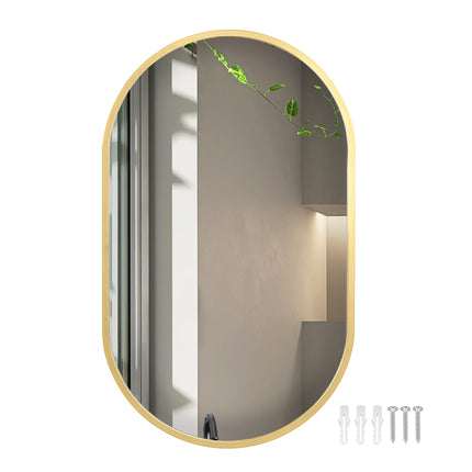 Yezi Wall Mirror Bathroom Decor Vanity Gold-1954803006977478656