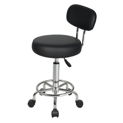 Levede Swivel Office Chair Low Back Round Rolling Stools Height Adjustable-2029334092910301184