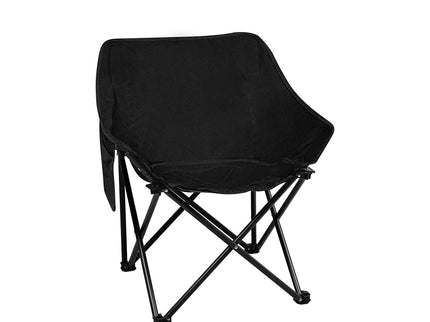 Levede Folding Camping Moon Chair Lightweight Black-1864184458459090944