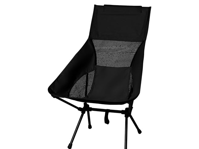 Levede Camping Chair Folding Outdoor Large Black-1864184454763909120