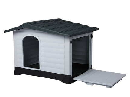 PaWz Dog Kennel Outdoor Indoor Plastic XL Grey-1864184512443977728