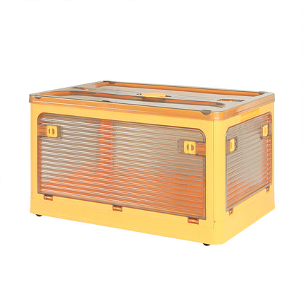 124L Storage Box Stackable Clothes Container L Orange Large-1975420406038925312