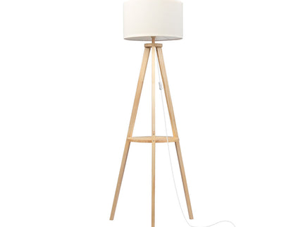 EMITTO Tripod Floor Lamp with Shelf-1864184397029314560