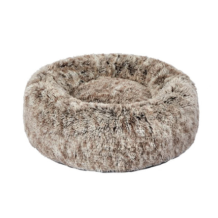 PaWz Pet Bed Cat Dog Donut Nest Calming XL Brown X-Large-1954802519809069056
