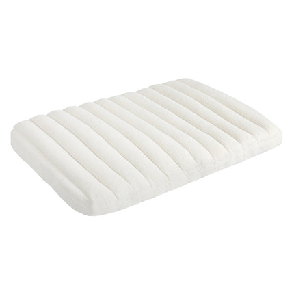 Pawz L Size Orthopedic Dog Bed with Sherpa Plush Removable Cover in White-2029387208699547648