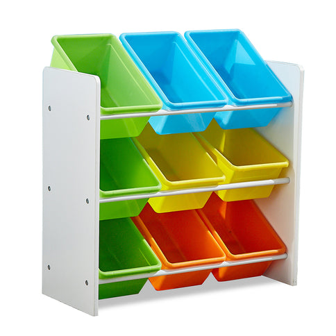 Levede 9 Bins Kids Toy Box Bookshelf-1864184634120736768