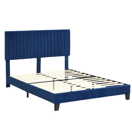 Levede Bed Frame Queen Size Mattress Blue-1942353318726733824