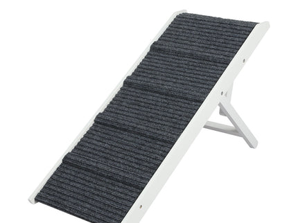 PaWz Adjustable Dog Ramp Height Stair White-1864184532278841344