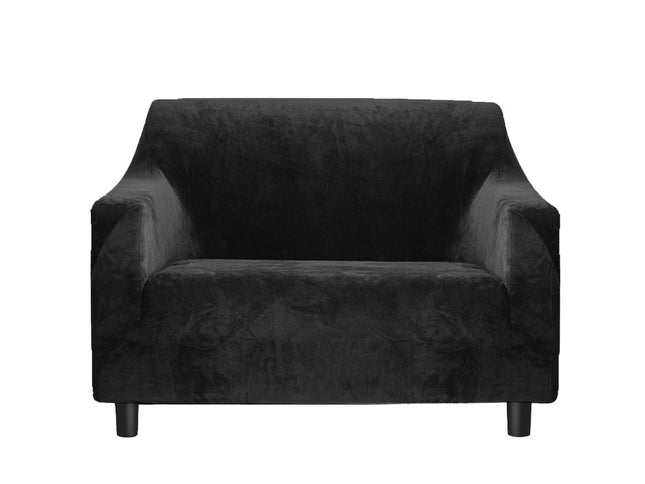 Marlow Sofa Covers 1 Seater High Stretch Black-1927582207212392448