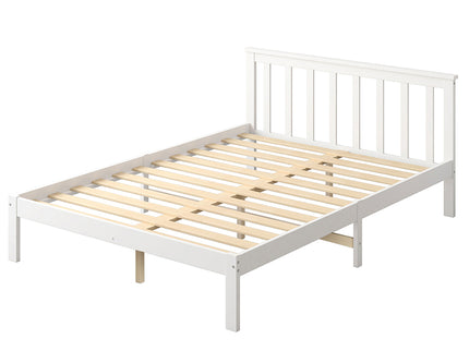 Levede Wooden Bed Frame Double Full White-1864183190151892992