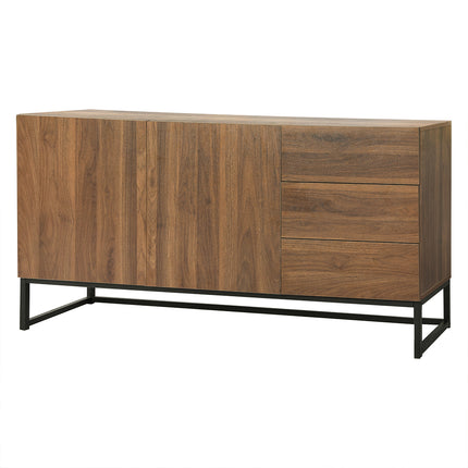 Levede Buffet Sideboard Storage Cabinet Walnut-1973194077474263040