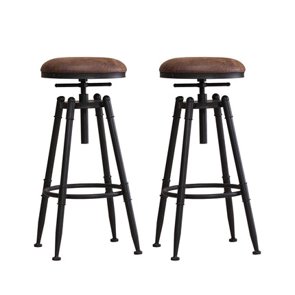 Levede 2x Industrial Bar Stools Kitchen-1973194045211676672