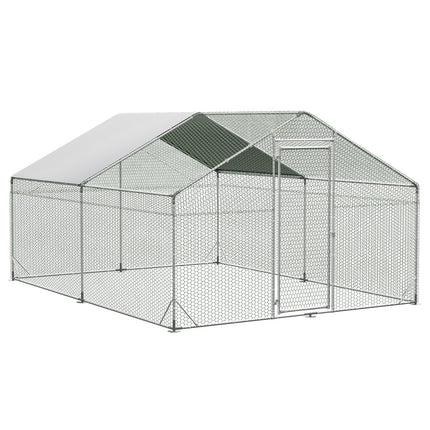 Pawz 400x300x194cm Large Metal Walk-in Chicken Coop Cage-1954802467145388032