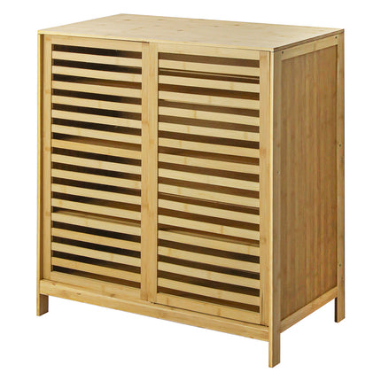 Levede Bamboo Storage Cabinet Freestanding Natural-1975420387814674432