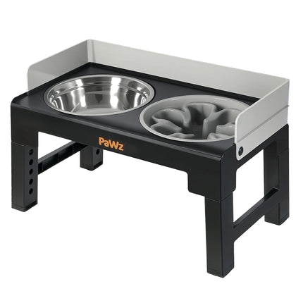 Pawz Elevated Dog Bowls Pet Feeder 6 Height Adjustable Raised Food Water Large-2029334098807492608