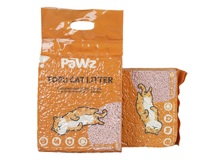 PaWz 2.5kg Tofu Cat Litter Clumping Peach x1-1910112215420243968