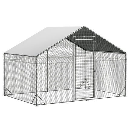 Pawz 200x300x194cm Large Metal Walk-in Chicken Coop Cage-1973193526204305408
