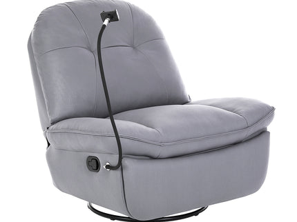 Levede Recliner Chair Lounge 360?Swivel Black-1864184462552731648