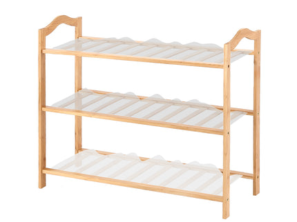 Levede 3 Tiers Bamboo Shoe Rack Storage 65cm-1864183513536925696