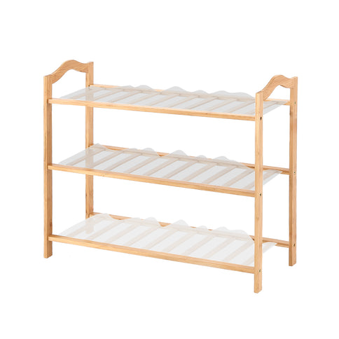 Levede 3 Tiers Bamboo Shoe Rack Storage 65cm-1864183513536925696
