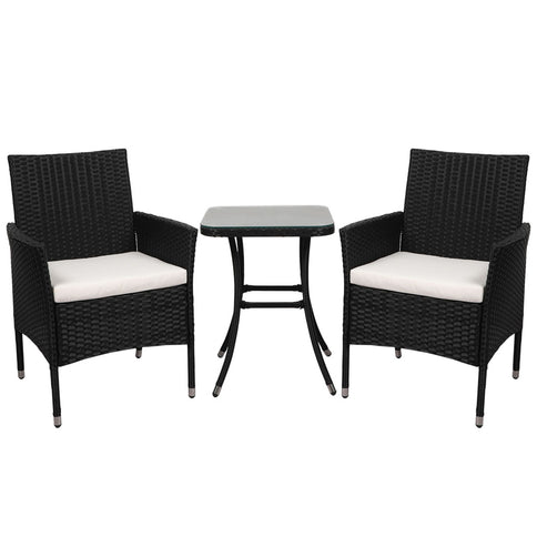 Levede 3 Pcs Outdoor Furniture Setting-1864184454482890752