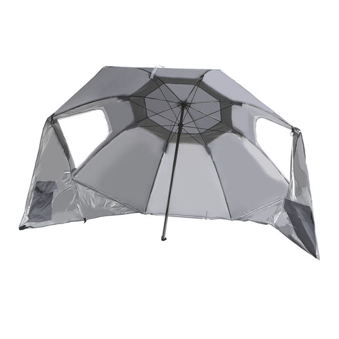 Mountview Beach Umbrella Outdoor Umbrellas Blue 2.13M-1864184685060558848