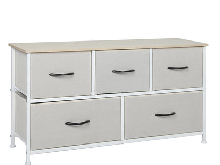 Levede Storage Cabinet Tower Chest Beige-1910113285265559552