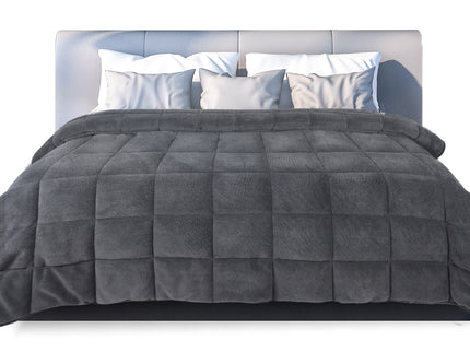 DreamZ Quilt Doona Comforter Blanket Grey Super King-1864184580446228480
