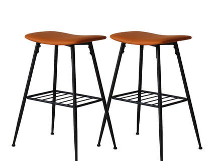 Levede 2x Bar Stools Kitchen Bar Pub Tan-1910113243121192960