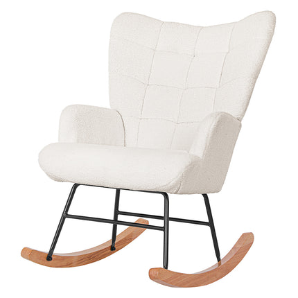 Levede Fleece Rocking Chair-1975420386770292736
