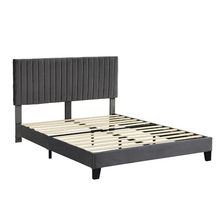 Levede Bed Frame Double Size Mattress Grey-1942353318529601536