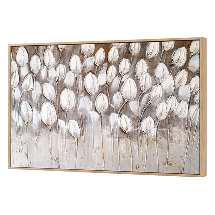 Yezi Modern Floral Canvas Wall Art Large Framed Abstract Painting Decor 80x120cm-2061251859359862784