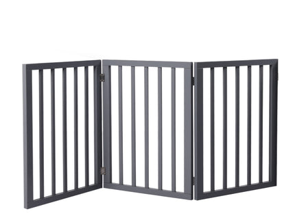 Wooden Pet Gate Dog Fence Retractable Grey 2000x 3MM-1864184509570879488