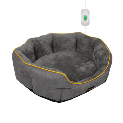 PaWz Electric Pet Heater Bed Heated S Grey Small-1973193656890429440