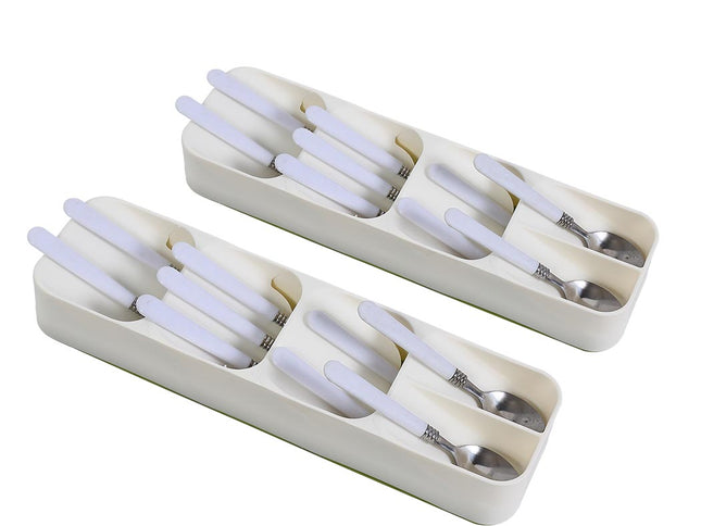 2x Cutlery Organiser Drying Tray Kitchen-1864184352276090880