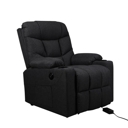 Levede Recliner Chair Electric Lift Black-1975420439211675648