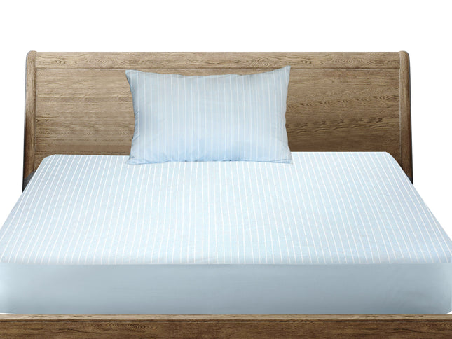 Dreamz KS Mattress Protector Pillowcases King Single Blue-1864184409469620224