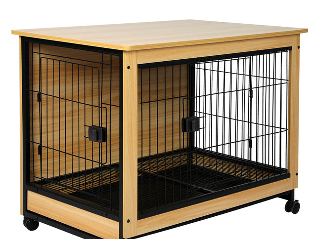 PaWz Wooden Wire Dog Kennel Side End XL X-Large-1864184541346926592