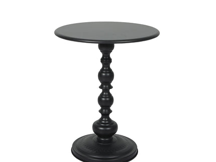 Levede Side Table Vintage End Round Black-1942353405662072832